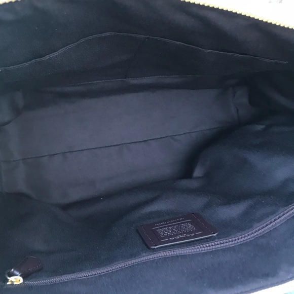 Coach Embossed Leather Nude Pink Ava Zip Tote - Picture 5 of 7